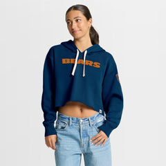 Women's Oversized Hometown Heritage Cropped Hoodie - Chicago Bears