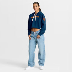 Women's Oversized Hometown Heritage Cropped Hoodie - Chicago Bears