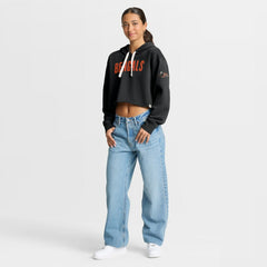 Women's Oversized Hometown Heritage Cropped Hoodie - Cincinnati Bengals