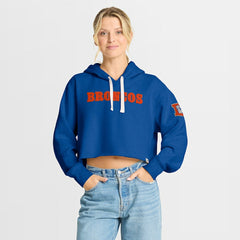 Women's Oversized Hometown Heritage Cropped Hoodie - Denver Broncos