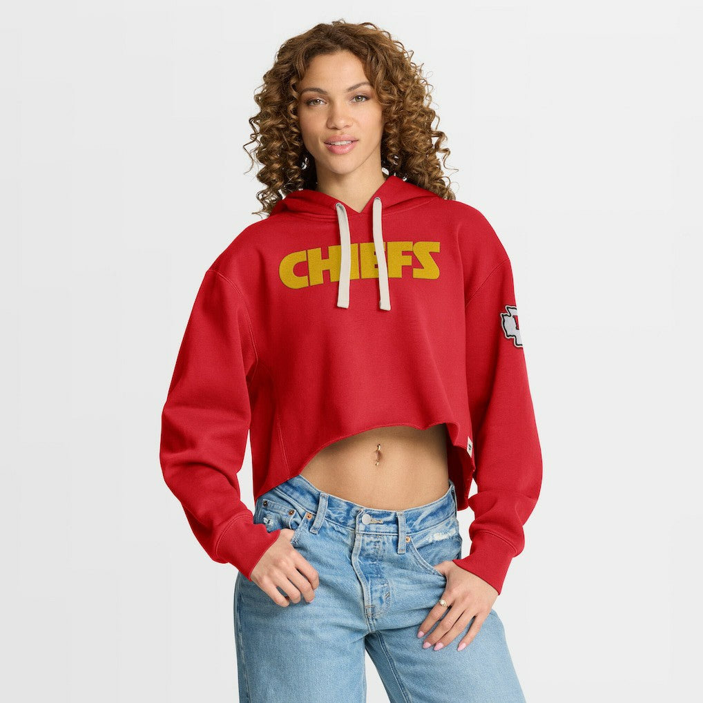 Women's Oversized Hometown Heritage Cropped Hoodie - Kansas City Chiefs
