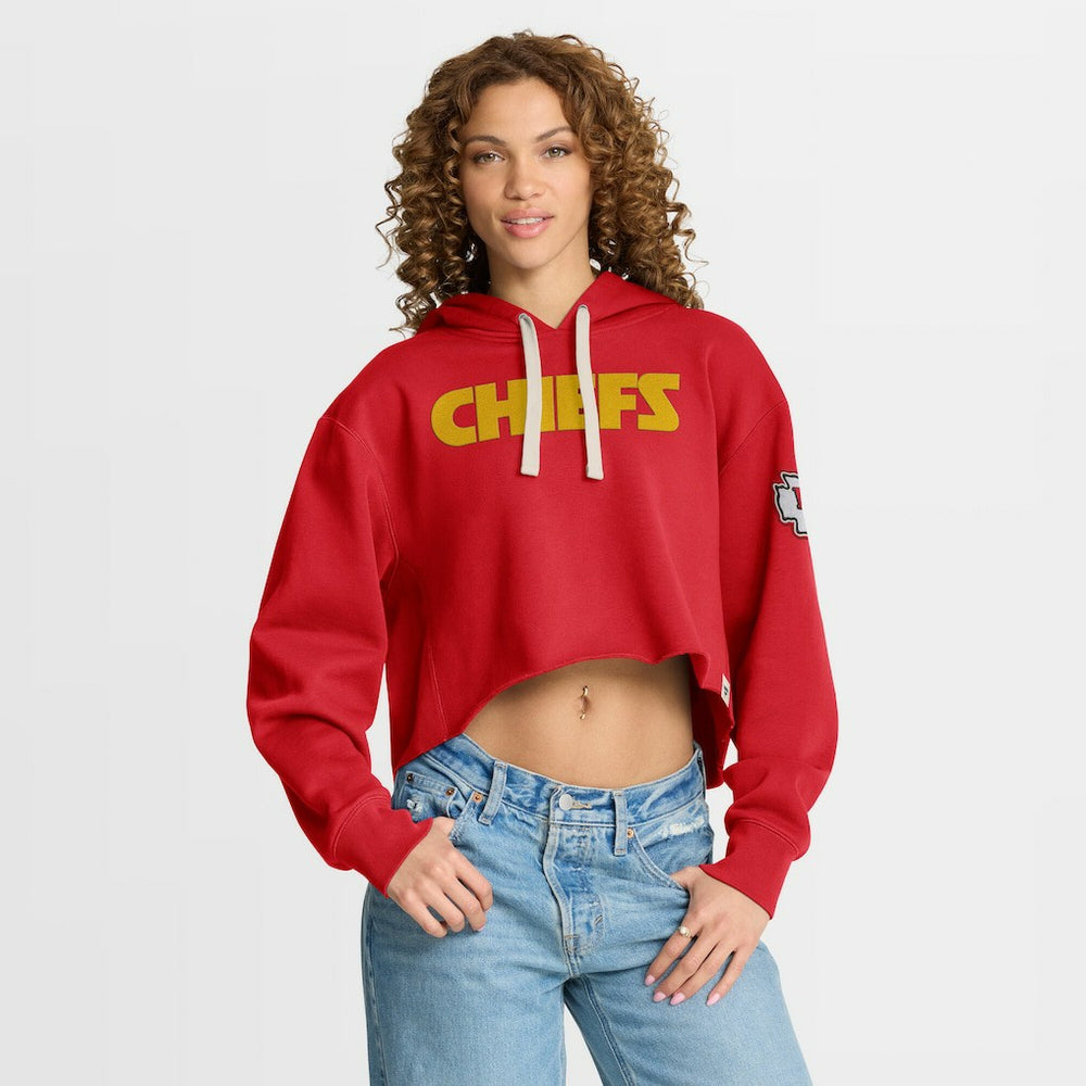 Women's Oversized Hometown Heritage Cropped Hoodie - Kansas City Chiefs