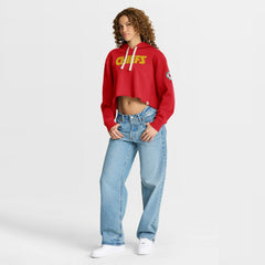 Women's Oversized Hometown Heritage Cropped Hoodie - Kansas City Chiefs