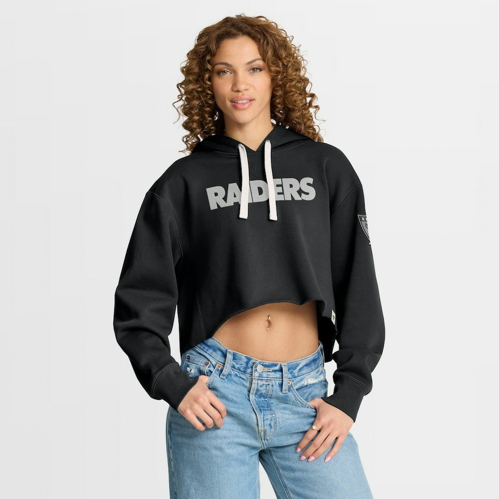 Women's Oversized Hometown Heritage Cropped Hoodie - Las Vegas Raiders