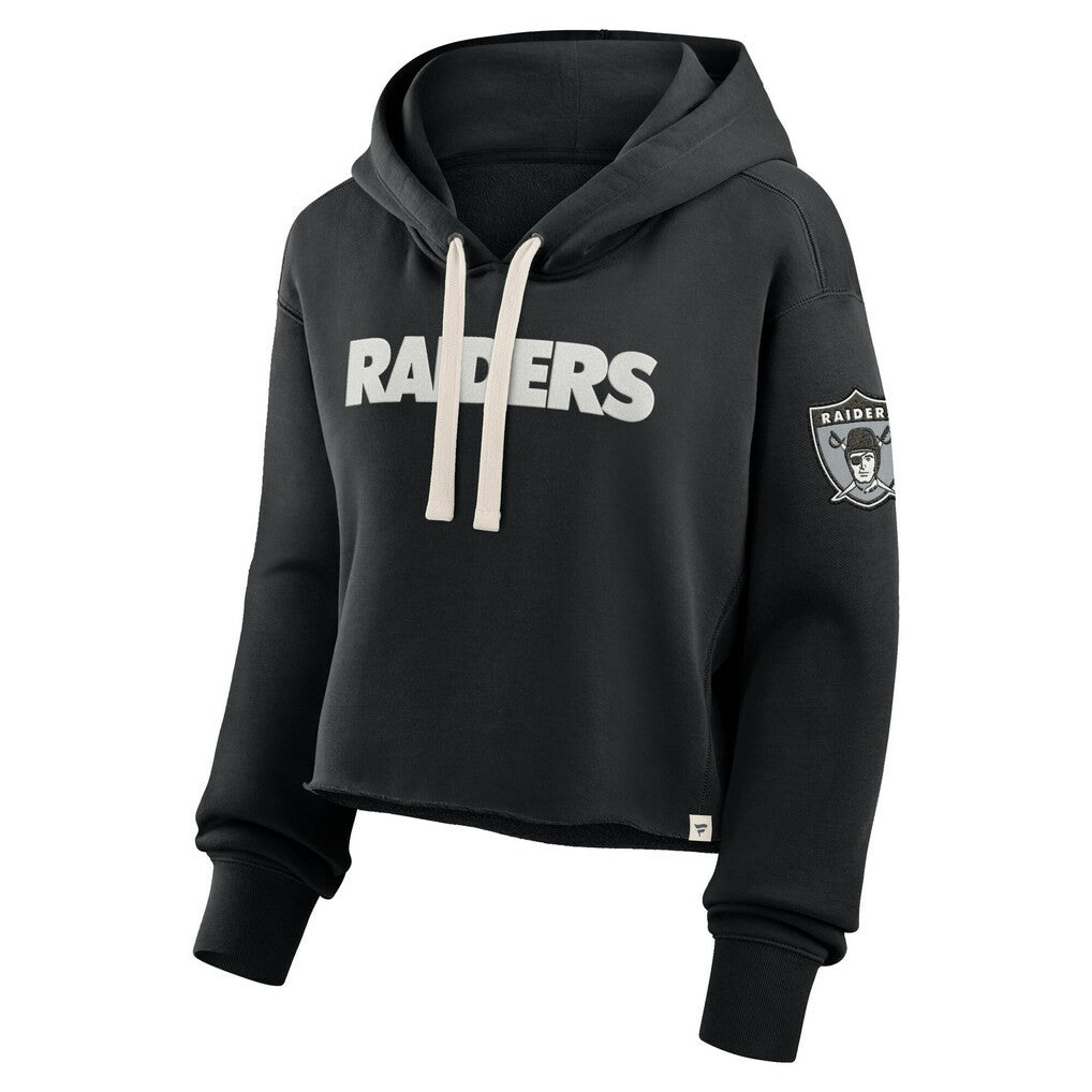 Women's Oversized Hometown Heritage Cropped Hoodie - Las Vegas Raiders