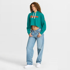 Women's Oversized Hometown Heritage Cropped Hoodie - Miami Dolphins