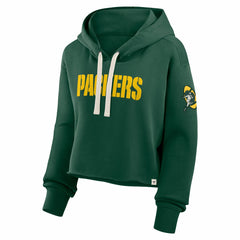 Women's Oversized Hometown Heritage Cropped Hoodie - Green Bay Packers