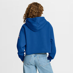 Women's Oversized Hometown Heritage Cropped Hoodie - New England Patriots
