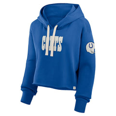 Women's Oversized Hometown Heritage Cropped Hoodie - Indianapolis Colts