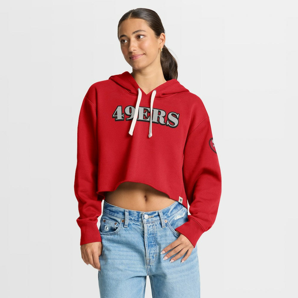 Women's Oversized Hometown Heritage Cropped Hoodie - San Francisco 49ers
