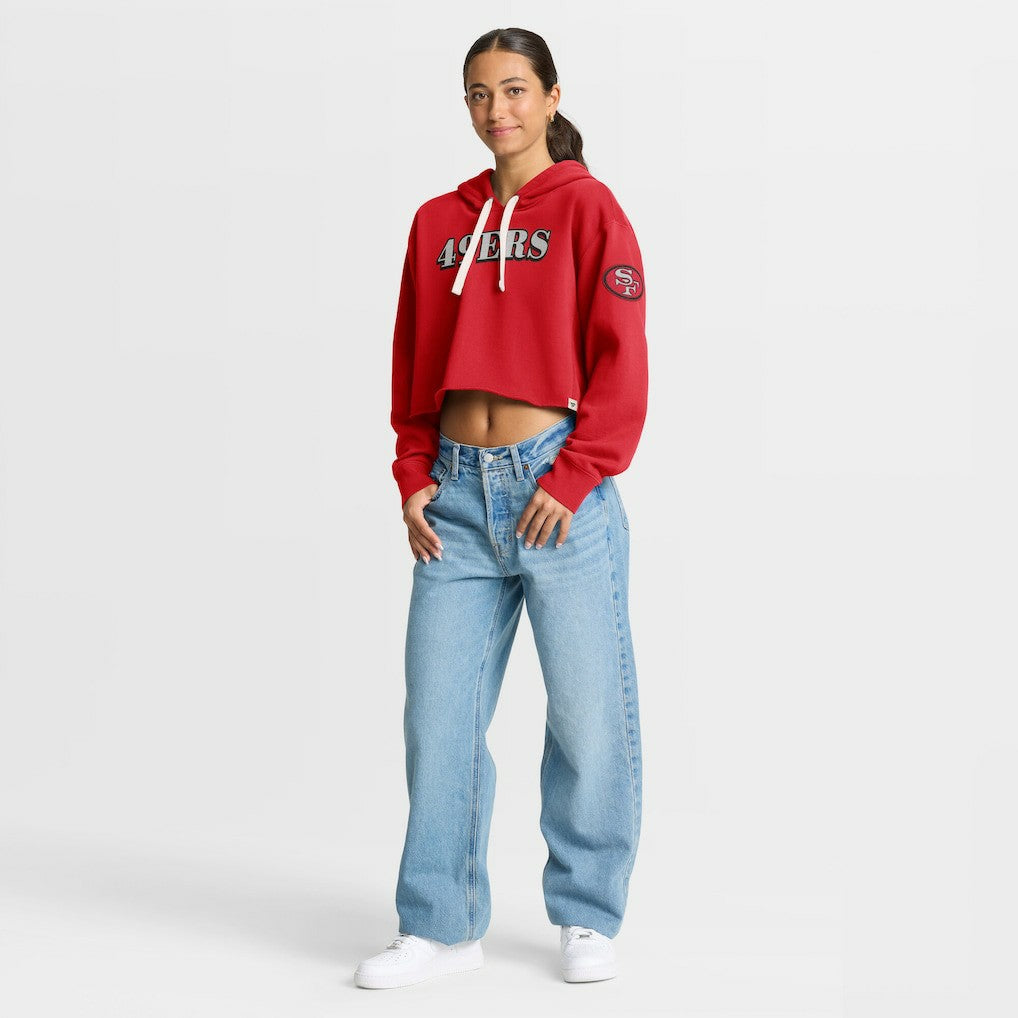 Women's Oversized Hometown Heritage Cropped Hoodie - San Francisco 49ers
