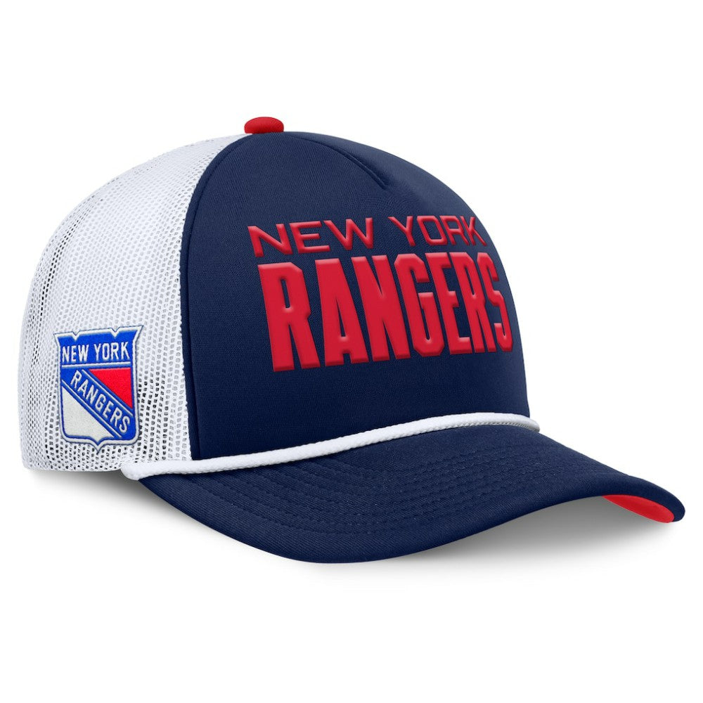 NHL Navy/White New York Rangers Fanatics Authentic Pro Rink A-Frame Adjustable Hat