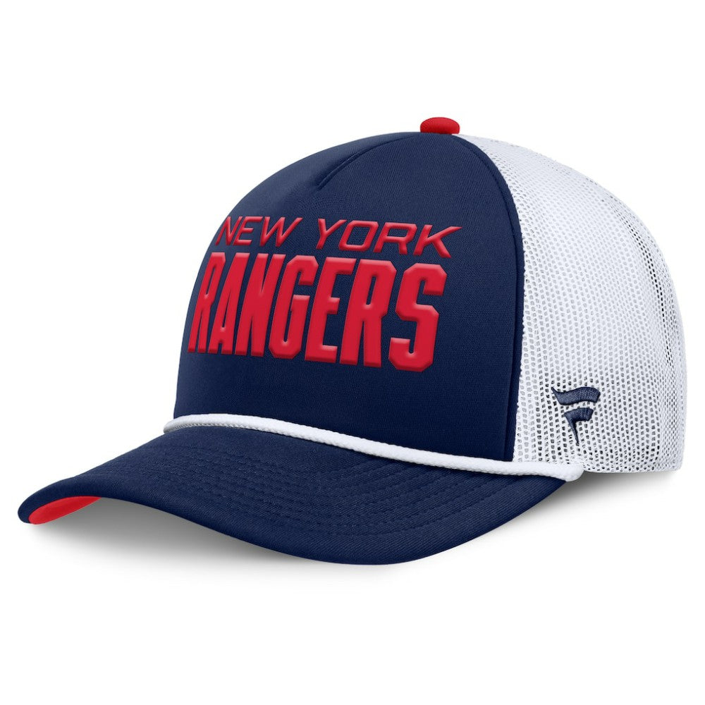 NHL Navy/White New York Rangers Fanatics Authentic Pro Rink A-Frame Adjustable Hat