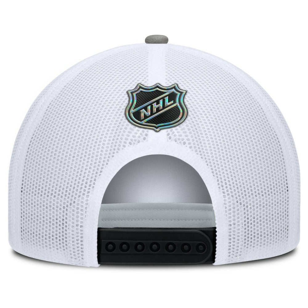 NHL Black/White Los Angeles Kings Fanatics Authentic Pro Rink A-Frame Adjustable Hat