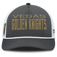 NHL Charcoal/White Vegas Golden Knights Fanatics Authentic Pro Rink A-Frame Adjustable Hat