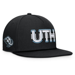 NHL Black Utah Mammoth Fanatics Authentic Pro Rink Team Code Snapback Hat