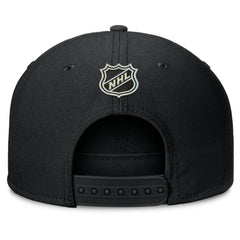 NHL Black Pittsburgh Penguins Fanatics Authentic Pro Rink Team Code Snapback Hat