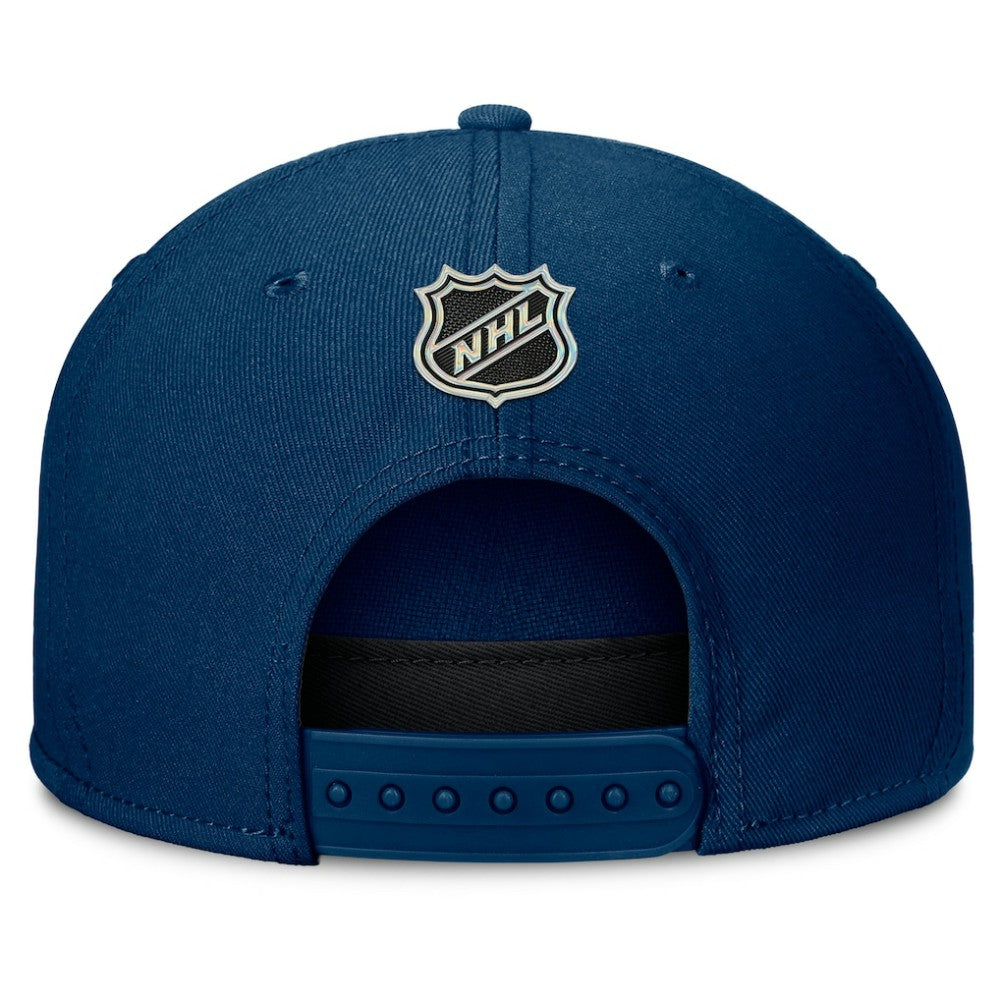 NHL Deep Sea Blue Seattle Kraken Fanatics Authentic Pro Rink Team Code Snapback Hat