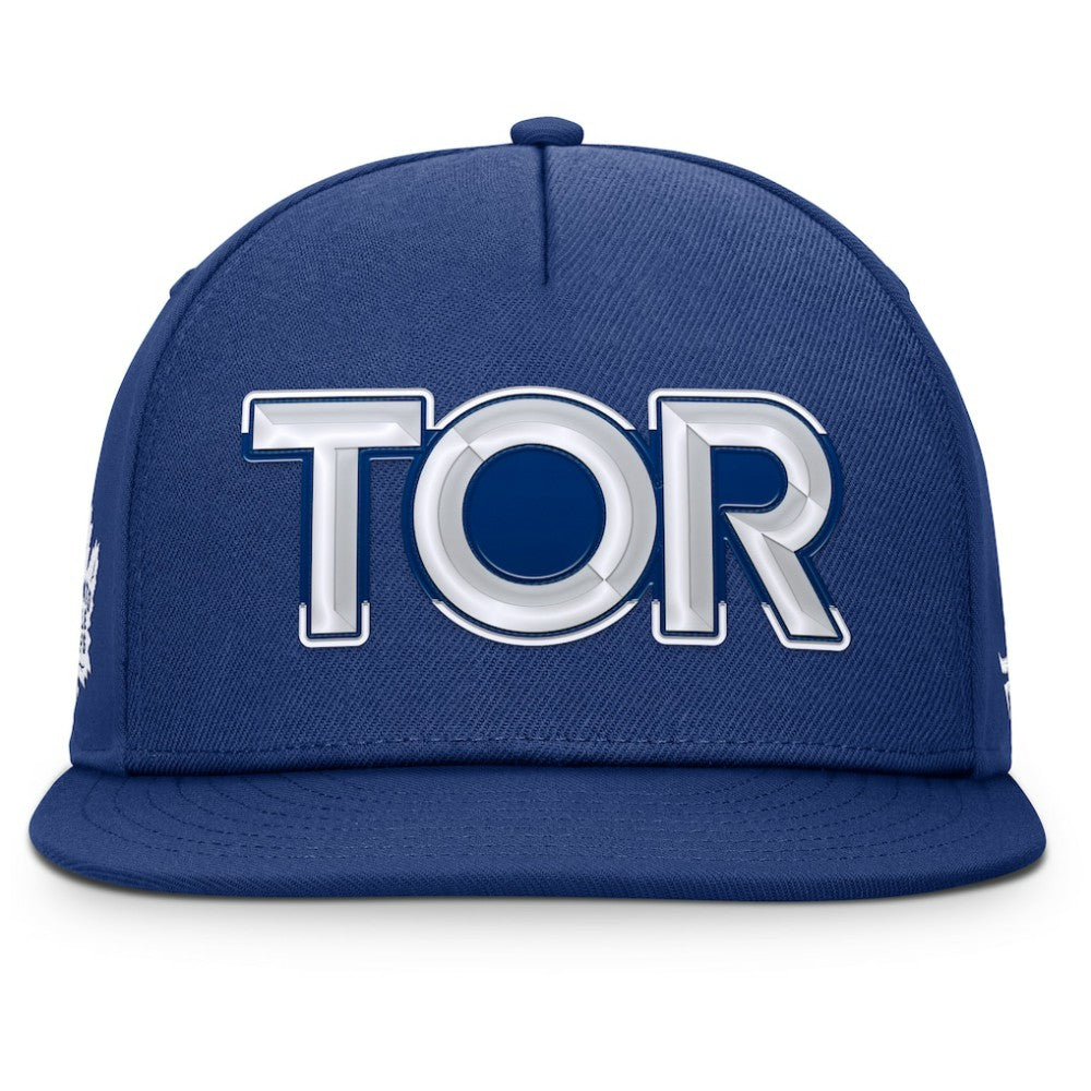 NHL Blue Toronto Maple Leafs Fanatics Authentic Pro Rink Team Code Snapback Hat