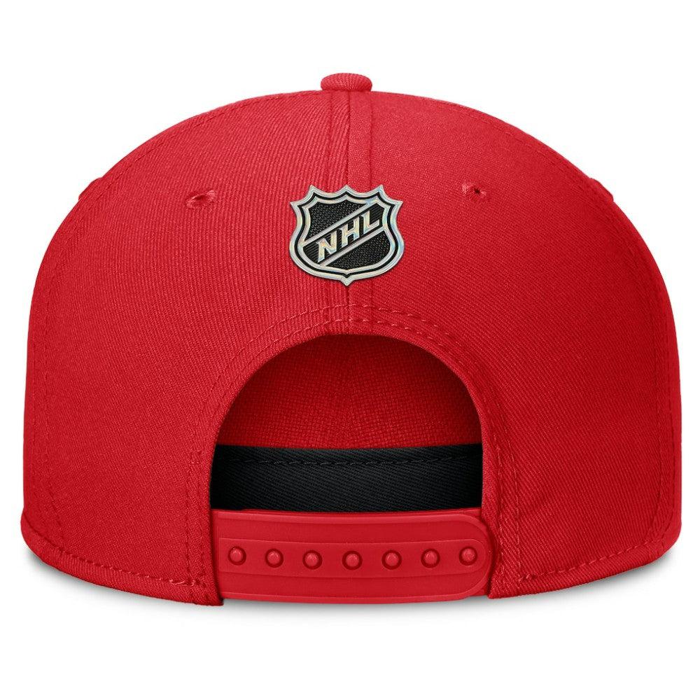 NHL Red Calgary Flames Fanatics Authentic Pro Rink Team Code Snapback Hat