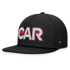 NHL Black Carolina Hurricanes Fanatics Authentic Pro Rink Team Code Snapback Hat