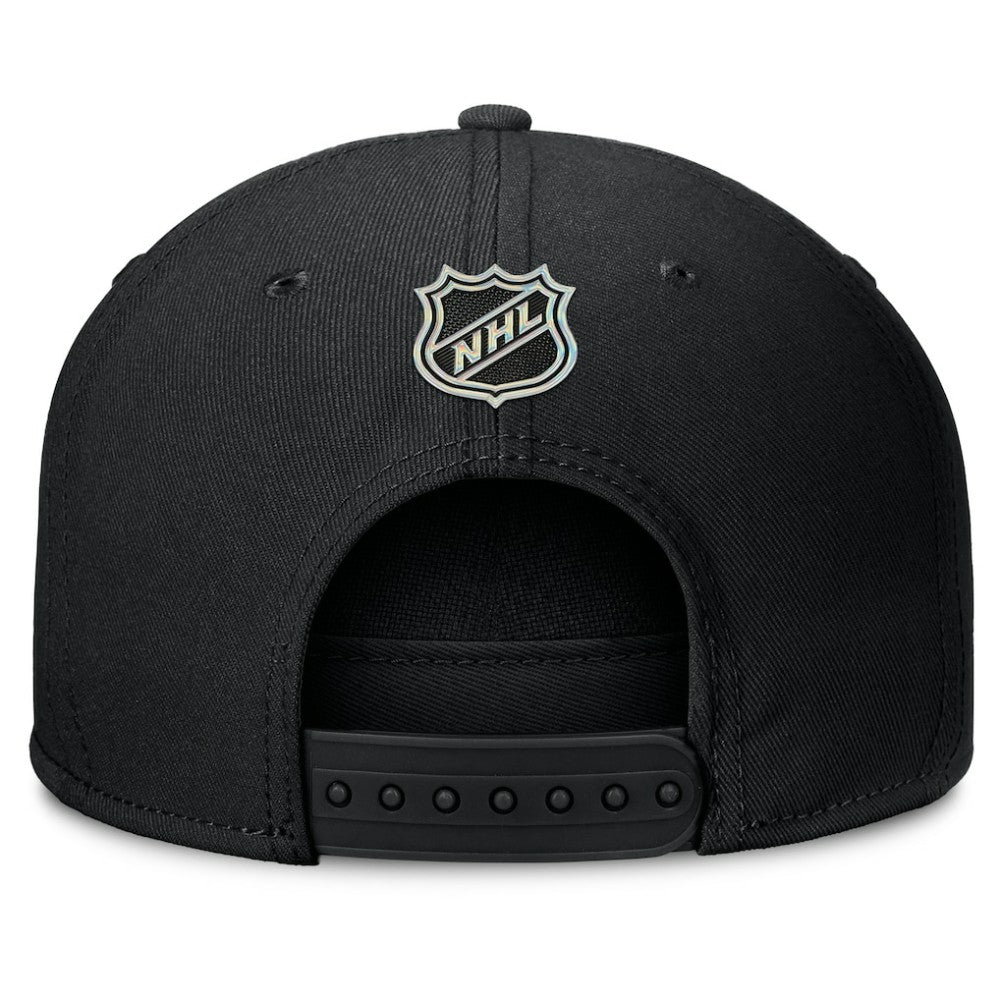 NHL Black Carolina Hurricanes Fanatics Authentic Pro Rink Team Code Snapback Hat