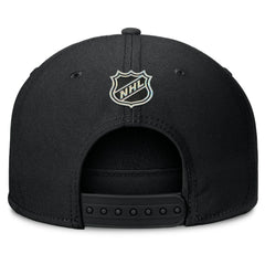NHL Black Chicago Blackhawks Fanatics Authentic Pro Rink Team Code Snapback Hat