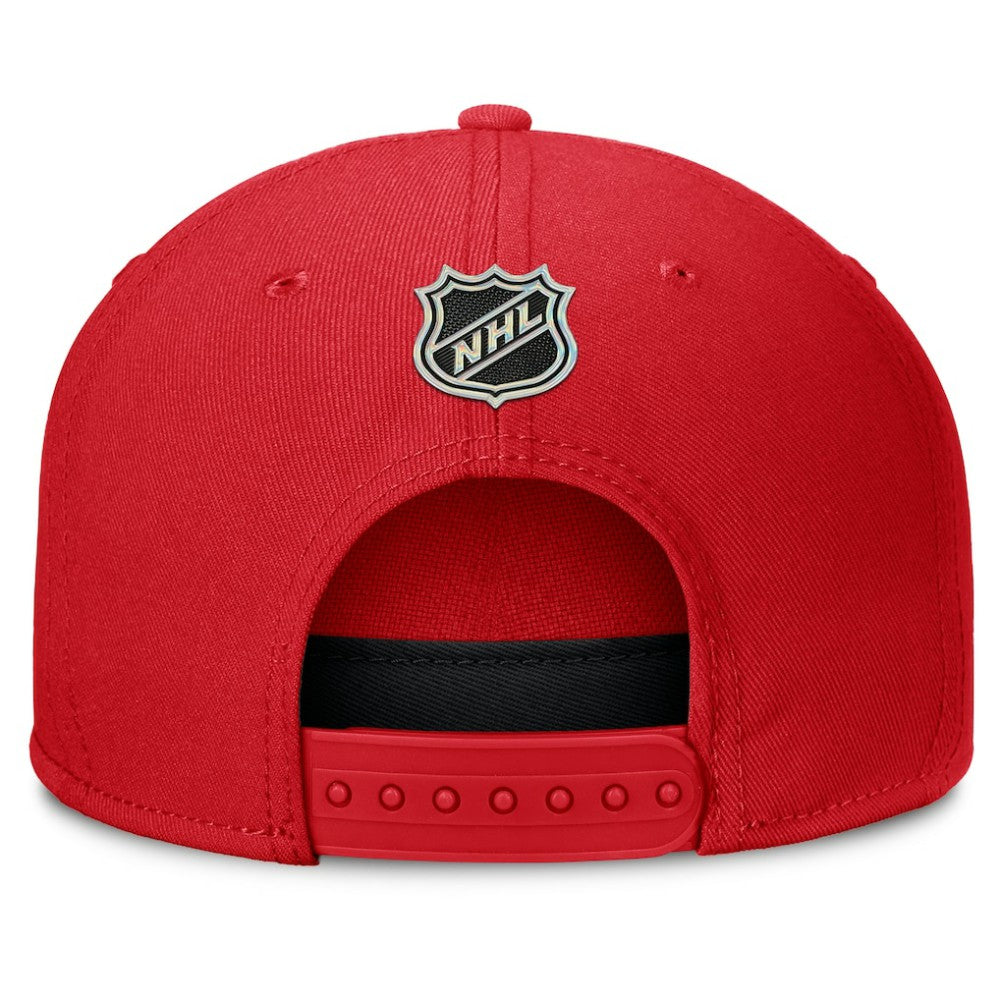 NHL Red Detroit Red Wings Fanatics Authentic Pro Rink Team Code Snapback Hat