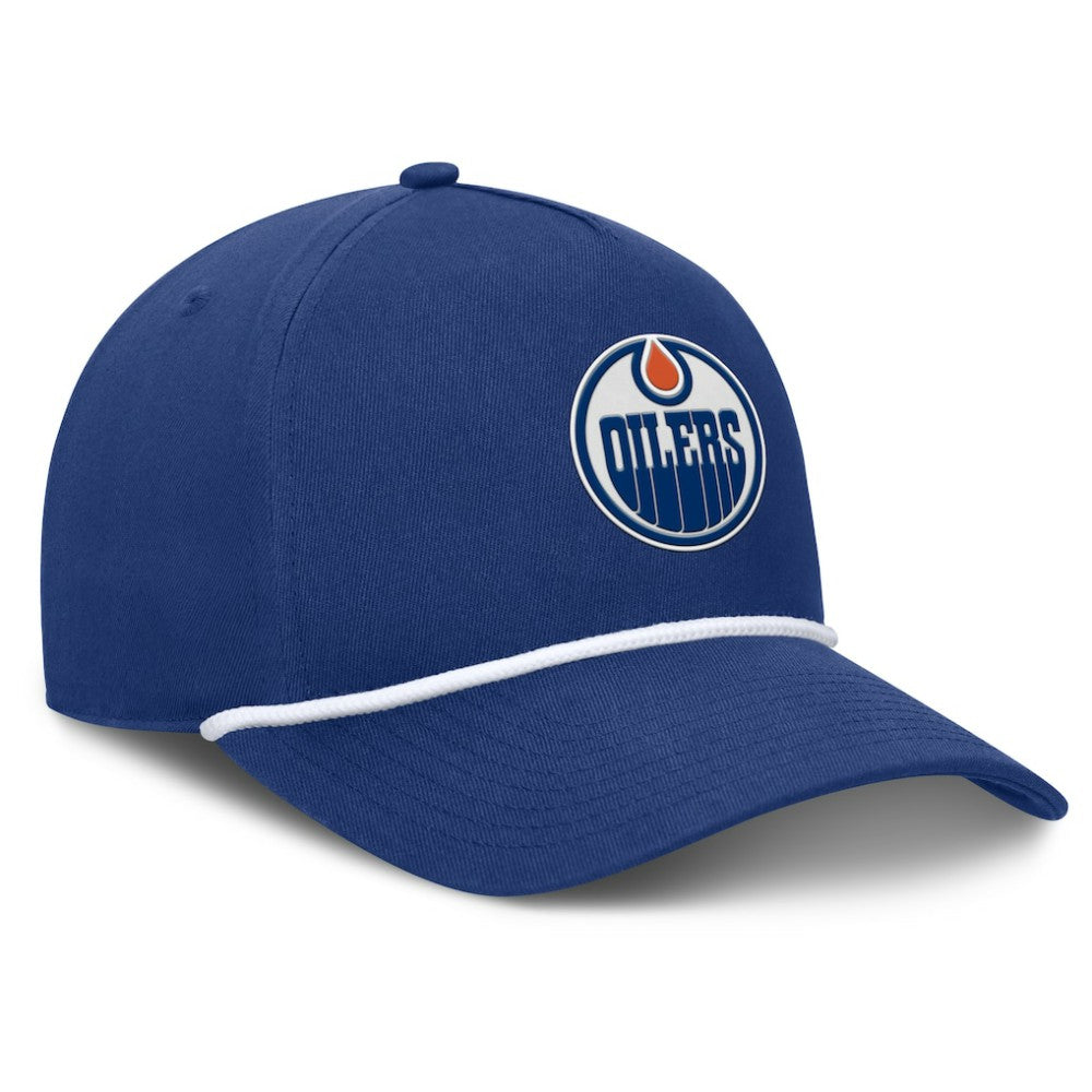 NHL Royal Edmonton Oilers Fanatics Authentic Pro Rink Roper A-Frame Adjustable Hat