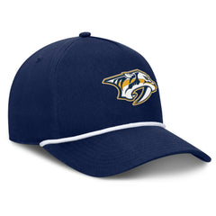 NHL Navy Nashville Predators Fanatics Authentic Pro Rink Roper A-Frame Adjustable Hat