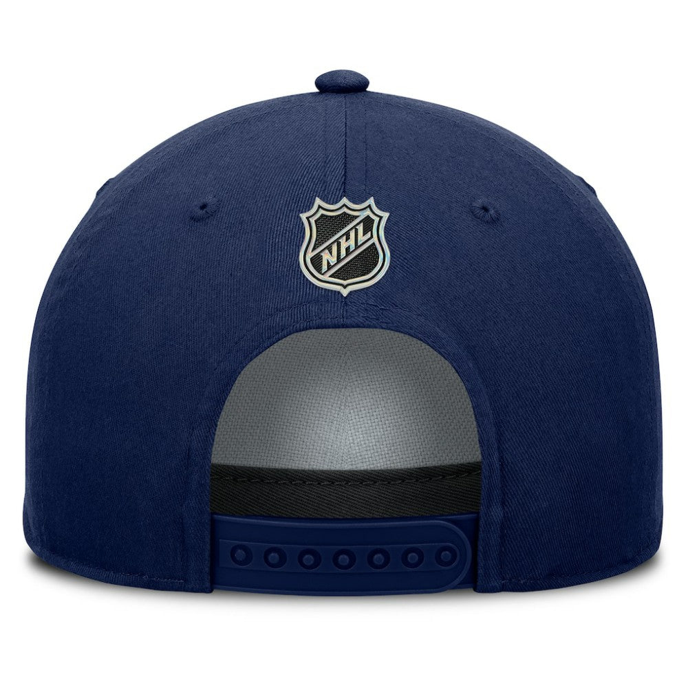 NHL Navy Nashville Predators Fanatics Authentic Pro Rink Roper A-Frame Adjustable Hat
