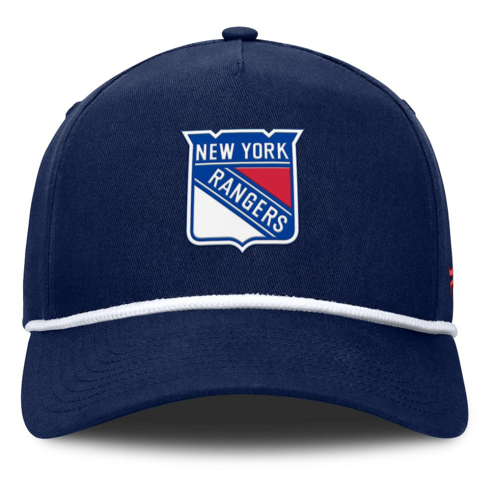 NHL Navy New York Rangers Fanatics Authentic Pro Rink Roper A-Frame Adjustable Hat