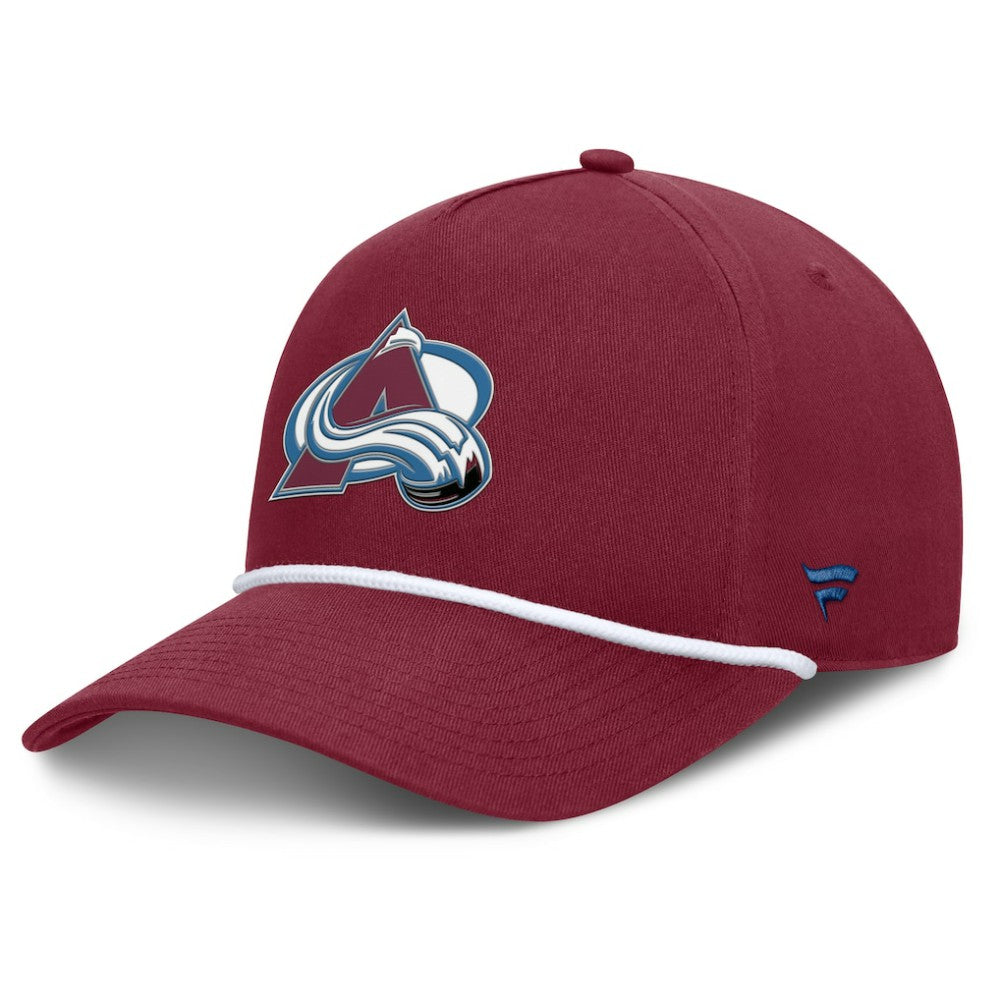 NHL Burgundy Colorado Avalanche Fanatics Authentic Pro Rink Roper A-Frame Adjustable Hat