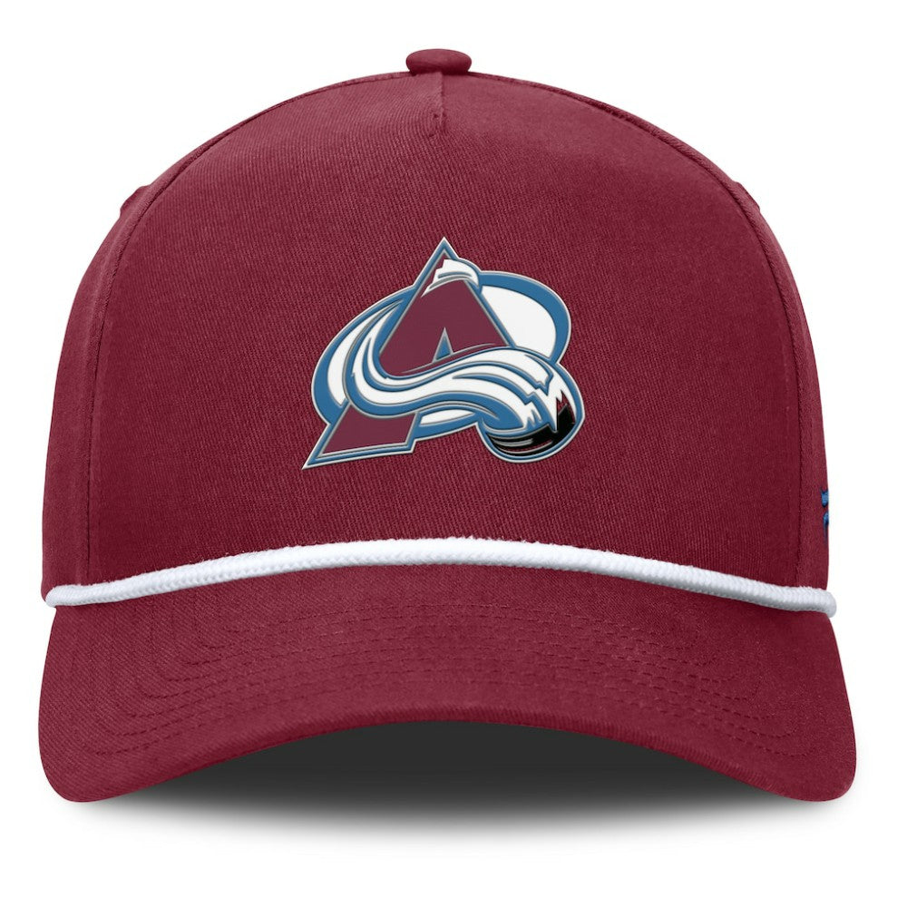 NHL Burgundy Colorado Avalanche Fanatics Authentic Pro Rink Roper A-Frame Adjustable Hat