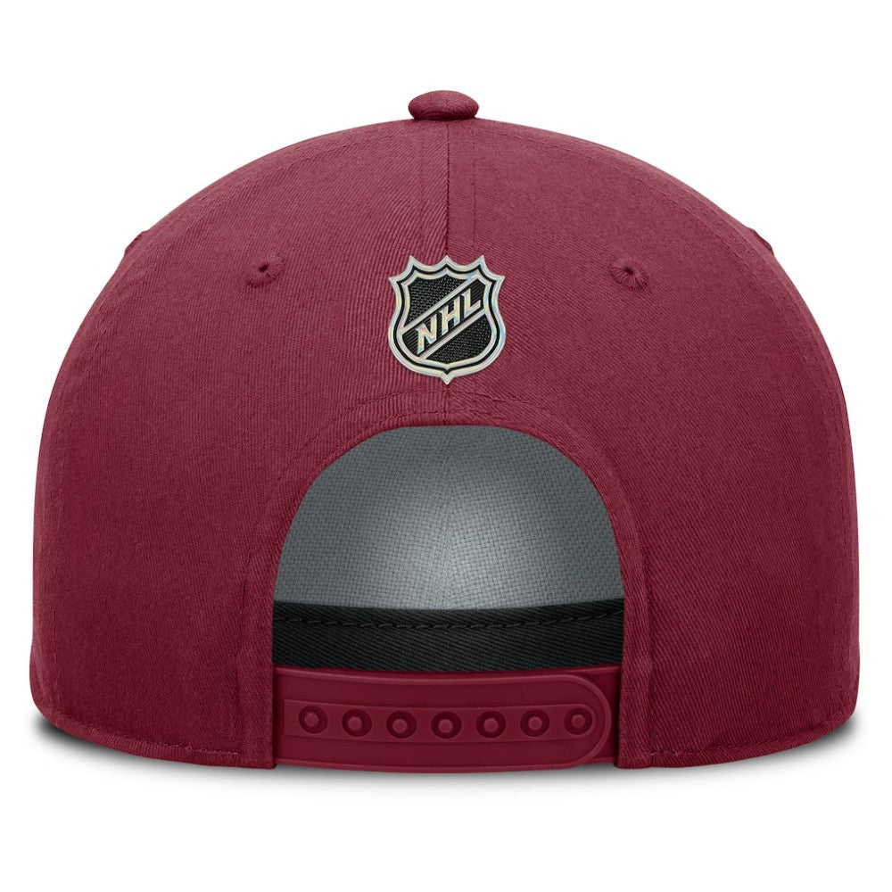 NHL Burgundy Colorado Avalanche Fanatics Authentic Pro Rink Roper A-Frame Adjustable Hat