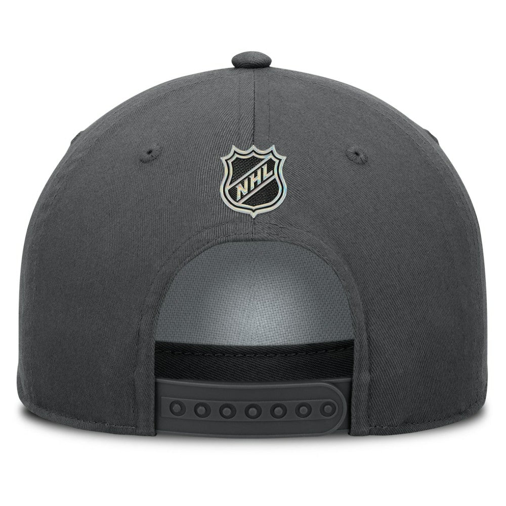 NHL Charcoal Vegas Golden Knights Fanatics Authentic Pro Rink Roper A-Frame Adjustable Hat