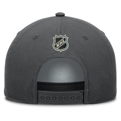 NHL Charcoal Vegas Golden Knights Fanatics Authentic Pro Rink Roper A-Frame Adjustable Hat