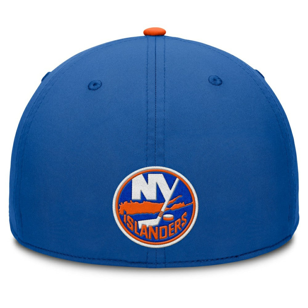 NHL Royal/Orange New York Islanders Fanatics Authentic Pro Rink Team Code Flex Hat