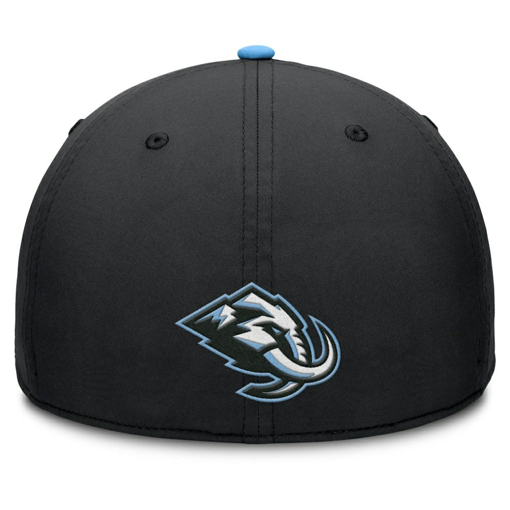 NHL Black/Light Blue Utah Mammoth Fanatics Authentic Pro Rink Team Code Flex Hat