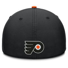 NHL Black/Orange Philadelphia Flyers Fanatics Authentic Pro Rink Team Code Flex Hat