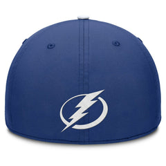 NHL Blue/White Tampa Bay Lightning Fanatics Authentic Pro Rink Team Code Flex Hat