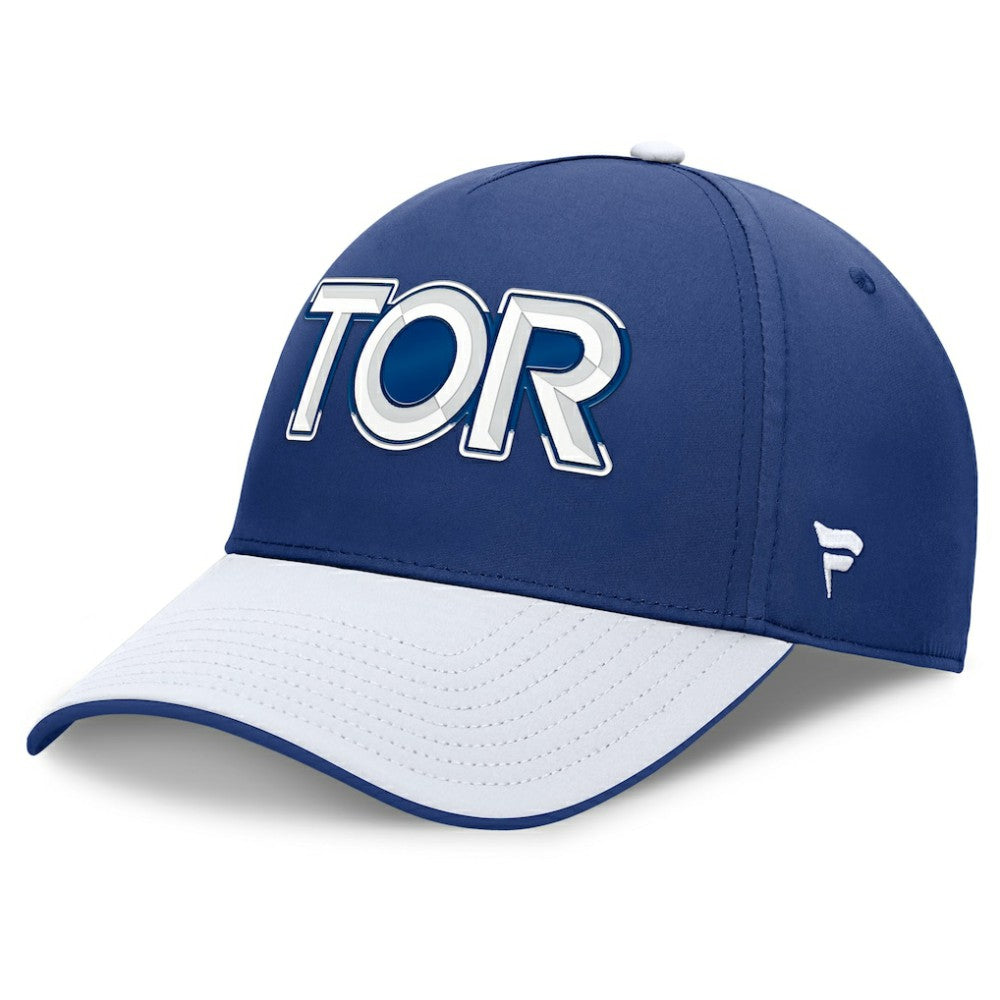 NHL Blue/White Toronto Maple Leafs Fanatics Authentic Pro Rink Team Code Flex Hat