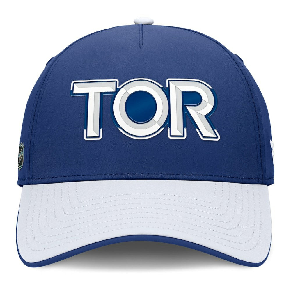 NHL Blue/White Toronto Maple Leafs Fanatics Authentic Pro Rink Team Code Flex Hat