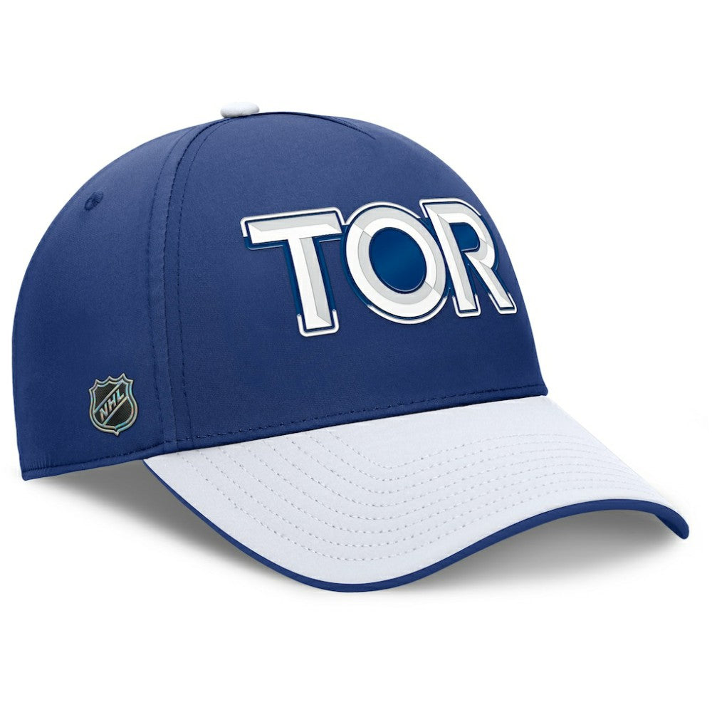NHL Blue/White Toronto Maple Leafs Fanatics Authentic Pro Rink Team Code Flex Hat
