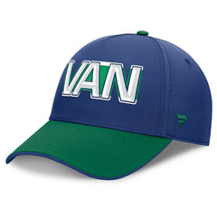 NHL Blue/Green Vancouver Canucks Fanatics Authentic Pro Rink Team Code Flex Hat