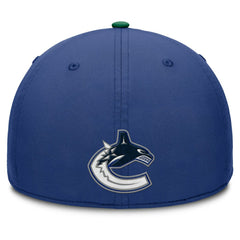NHL Blue/Green Vancouver Canucks Fanatics Authentic Pro Rink Team Code Flex Hat