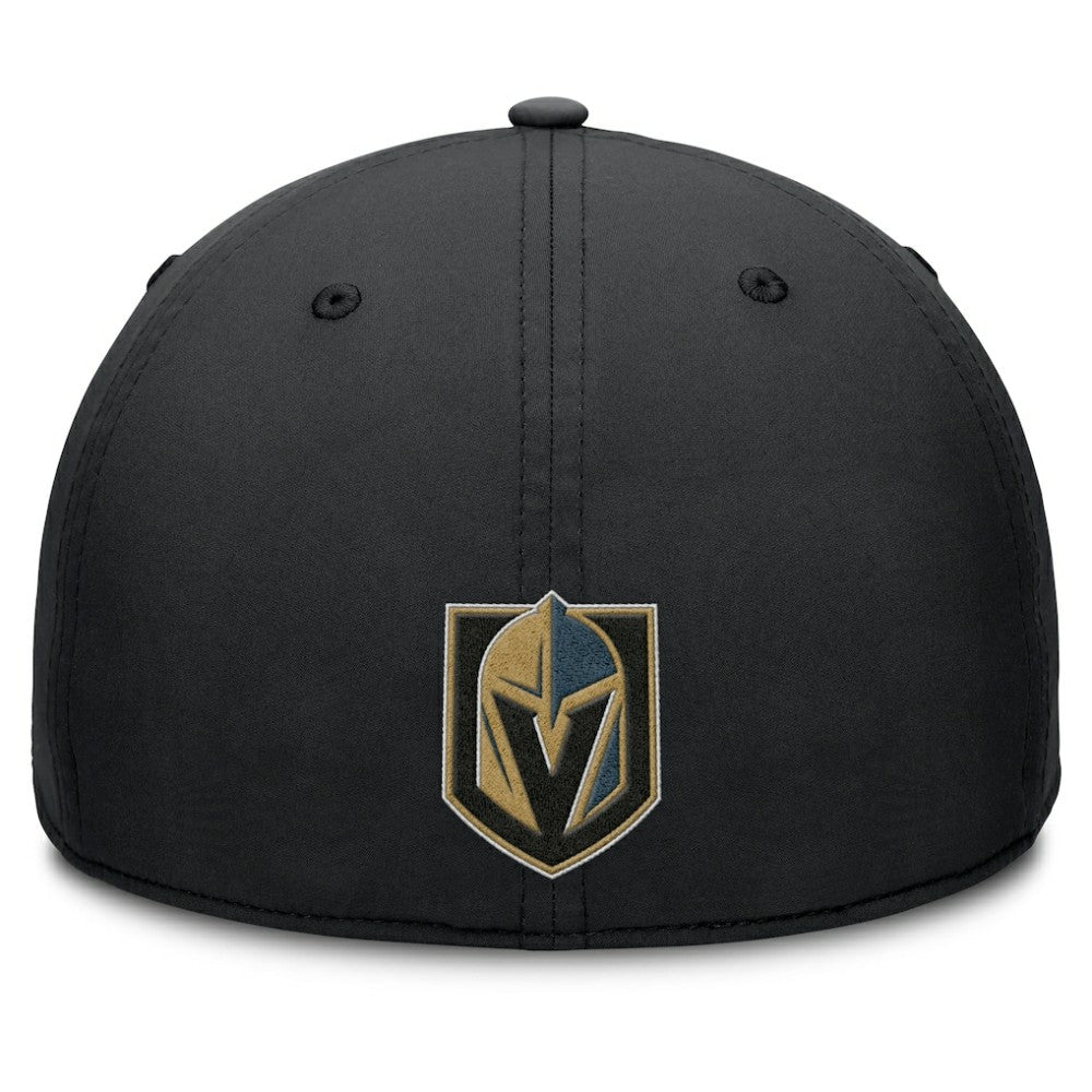 NHL Black/Charcoal Vegas Golden Knights Fanatics Authentic Pro Rink Team Code Flex Hat