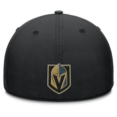 NHL Black/Charcoal Vegas Golden Knights Fanatics Authentic Pro Rink Team Code Flex Hat