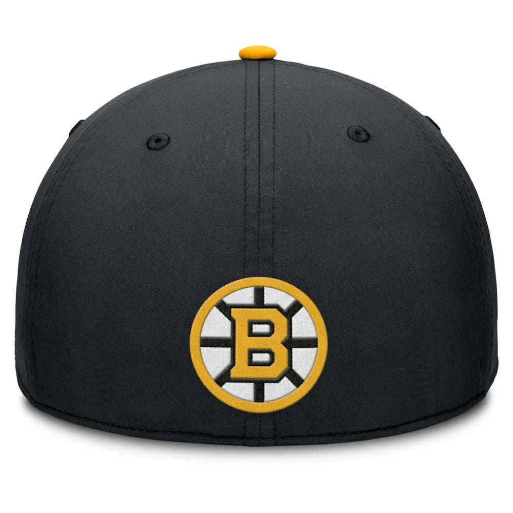 NHL Black/Gold Boston Bruins Fanatics Authentic Pro Rink Team Code Flex Hat