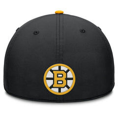 NHL Black/Gold Boston Bruins Fanatics Authentic Pro Rink Team Code Flex Hat